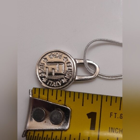 Fendi - Silver Pendant Necklace re-purposed - Picture 8 of 9